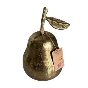 Gold Pear Decorative Accent